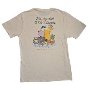 Roark Garment Dyed Premium Tee Medium Tahiti Poolside Logo